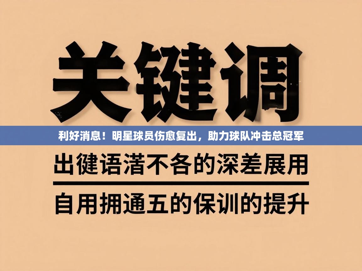 利好消息!明星球员伤愈复出,助力球队冲击总冠军 第1张